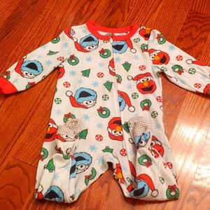 Toddler christmas footie pajama